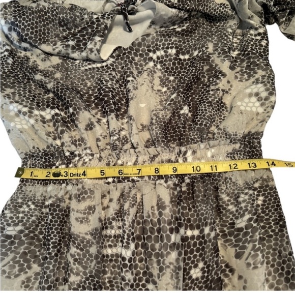 Buddy Love gray and black snakeskin pattern dress size M - Picture 5 of 7